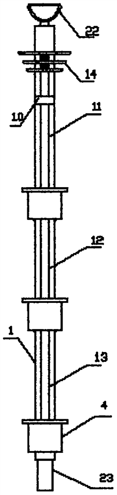 Sampling device for water environment sample analysis and sampling method