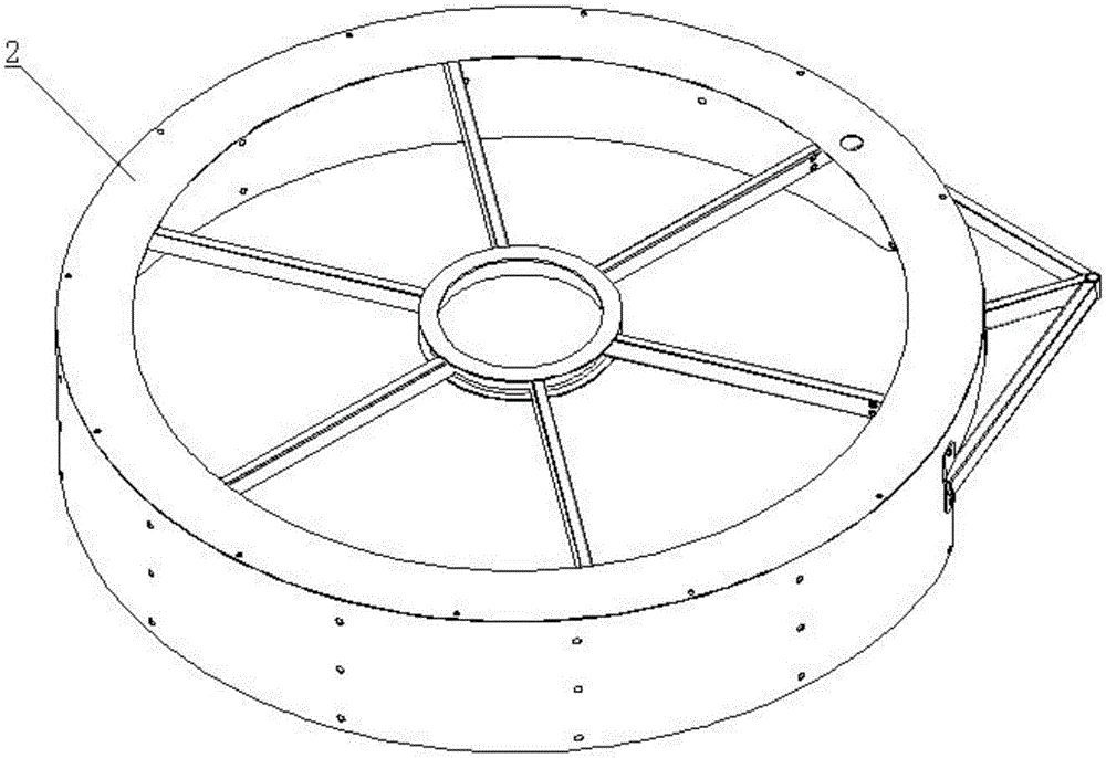 Large take-up reel used for engineering