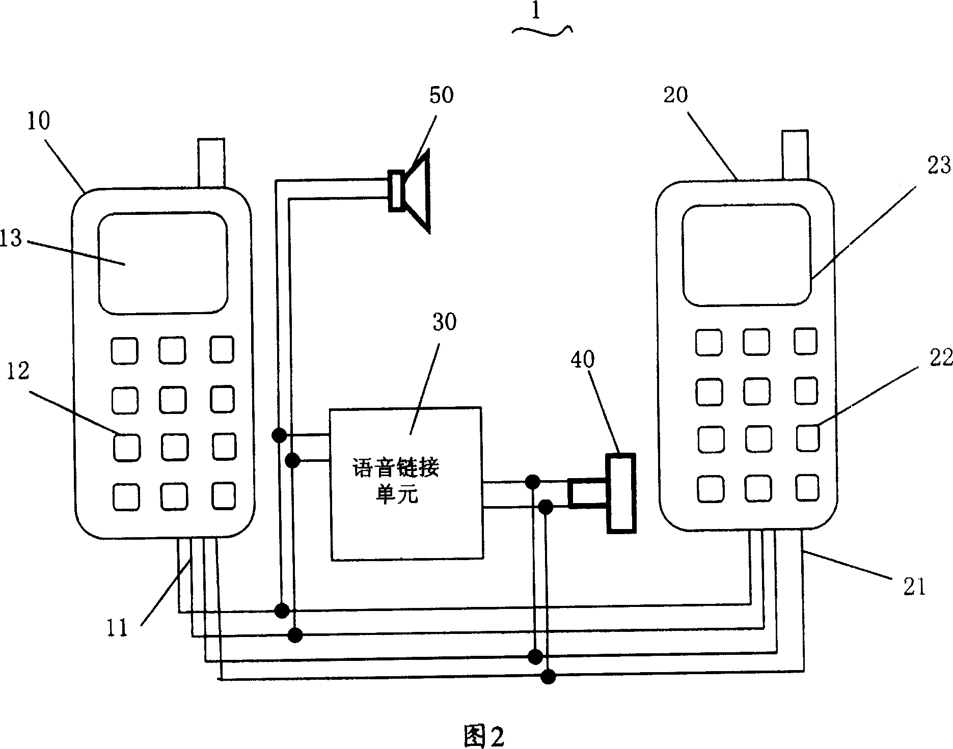 Portable device for communication among multiple parties
