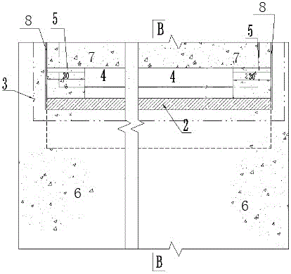 Top groove water-blocking structure of impervious wall