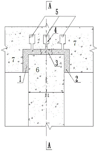 Top groove water-blocking structure of impervious wall