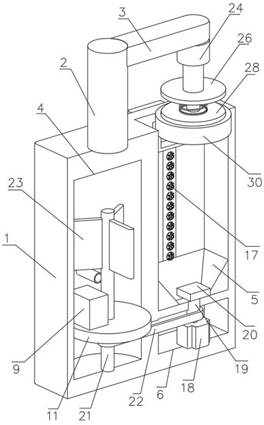 Uniform painting equipment for wooden rod material