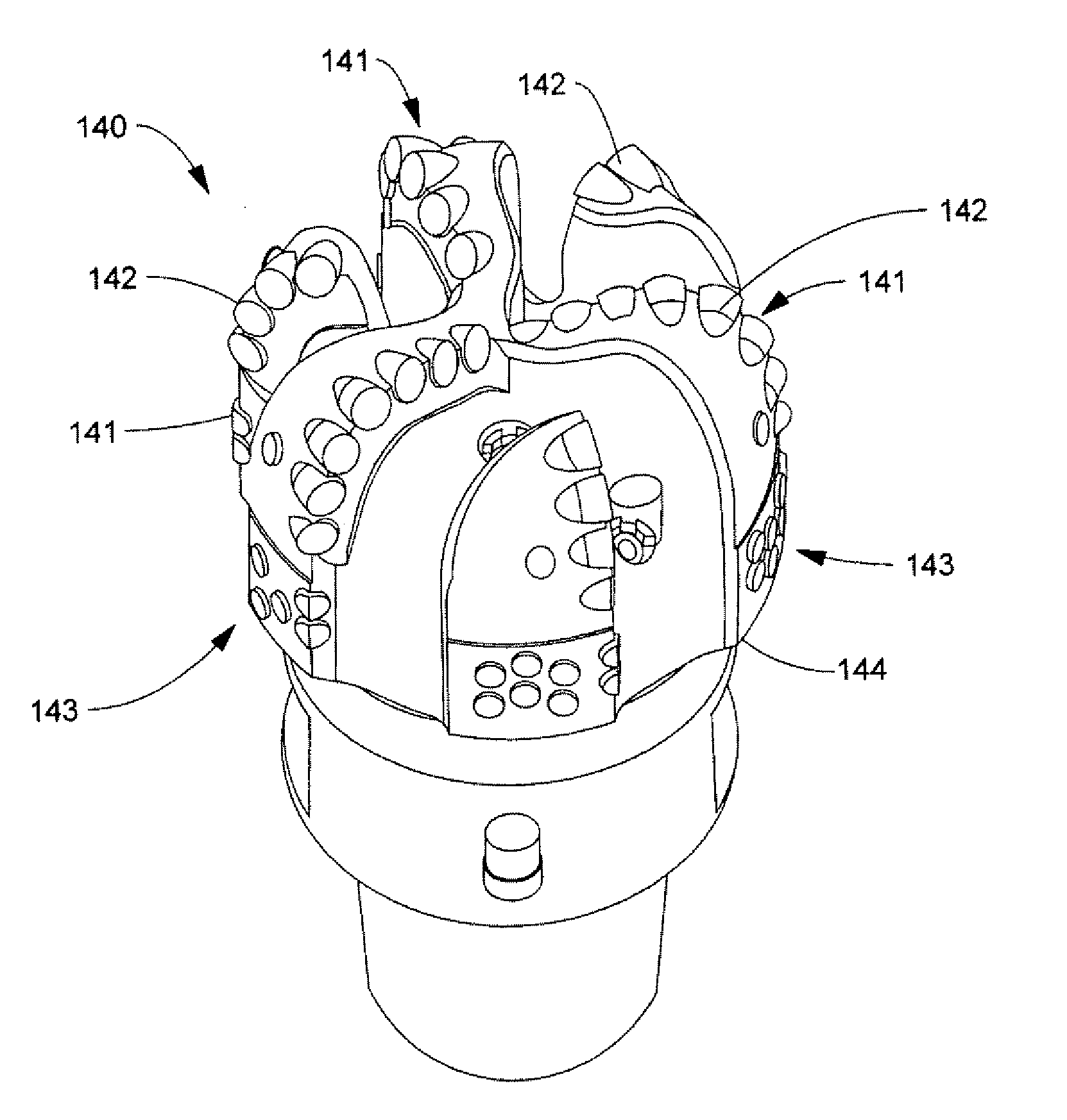 Sintered bodies for earth-boring rotary drill bits and methods of forming the same