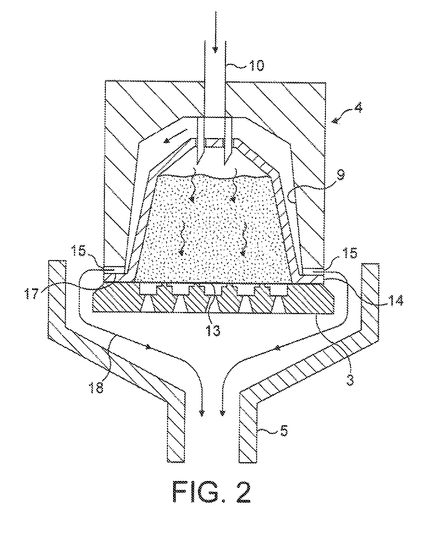 Capsule and method for preparing a beverage such as coffee from said capsule