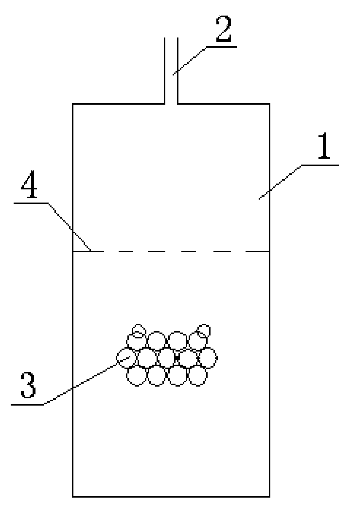 Water-electrolytic hydrogen making container capable of preventing gas outlet obstruction
