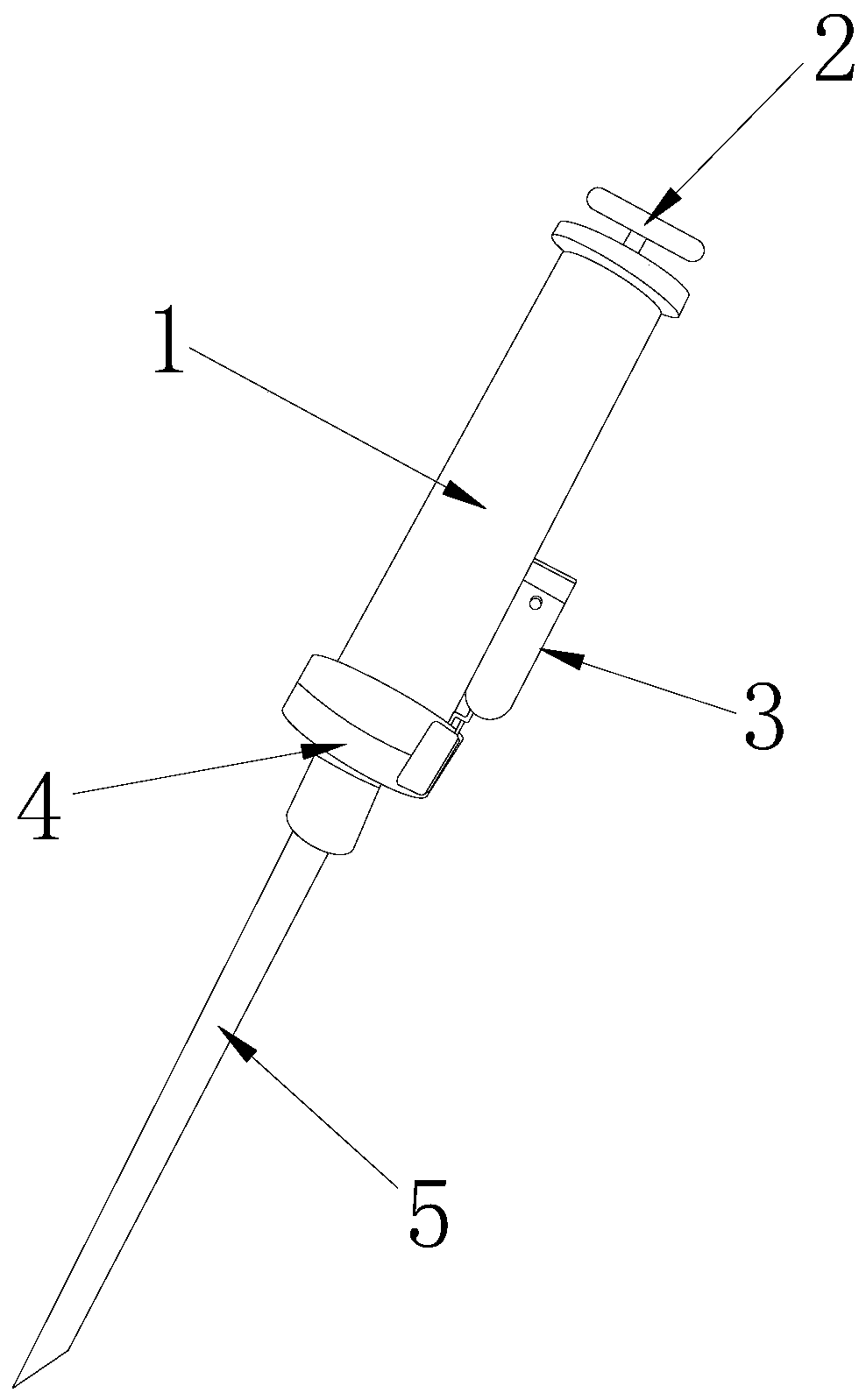 Sampling device for bioreactor used for removing residual water