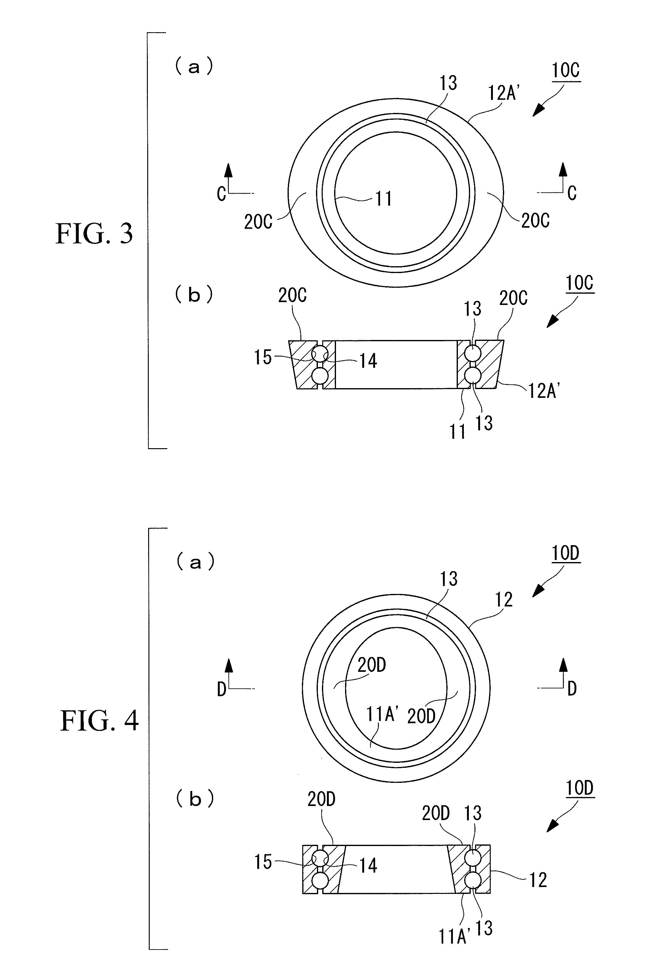 Slewing bearing structure