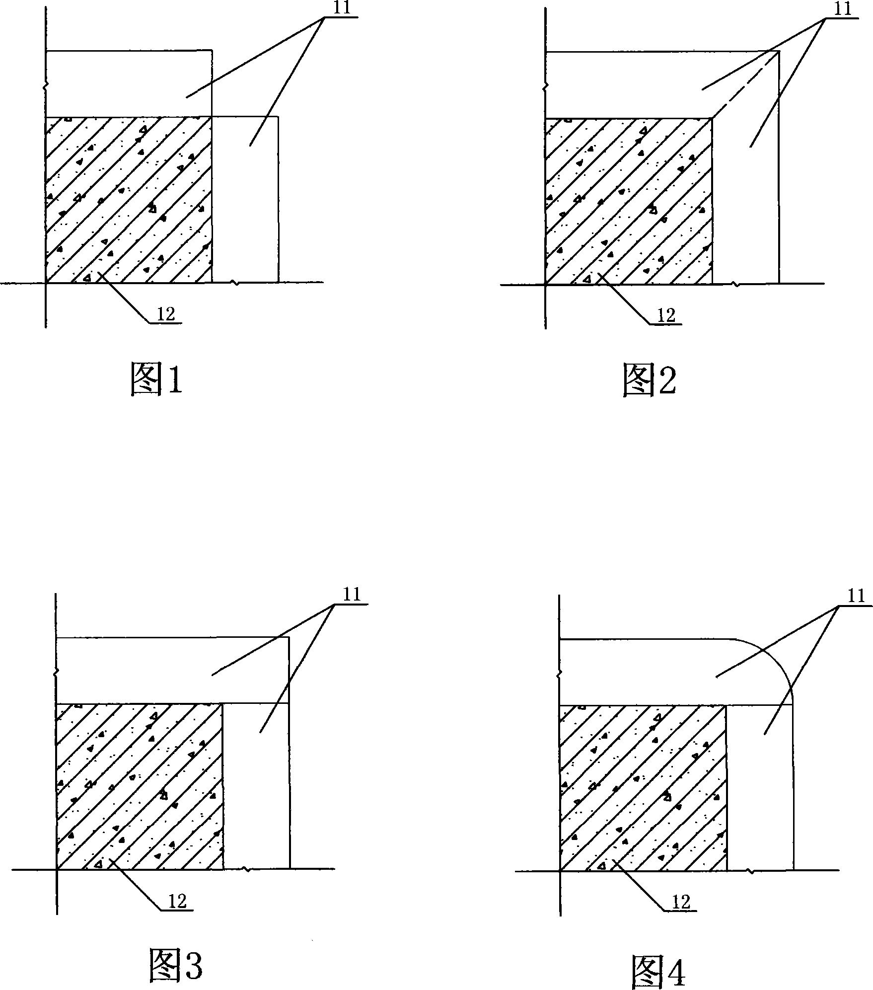 Construction technique for plastering vitrified brick at positive angle