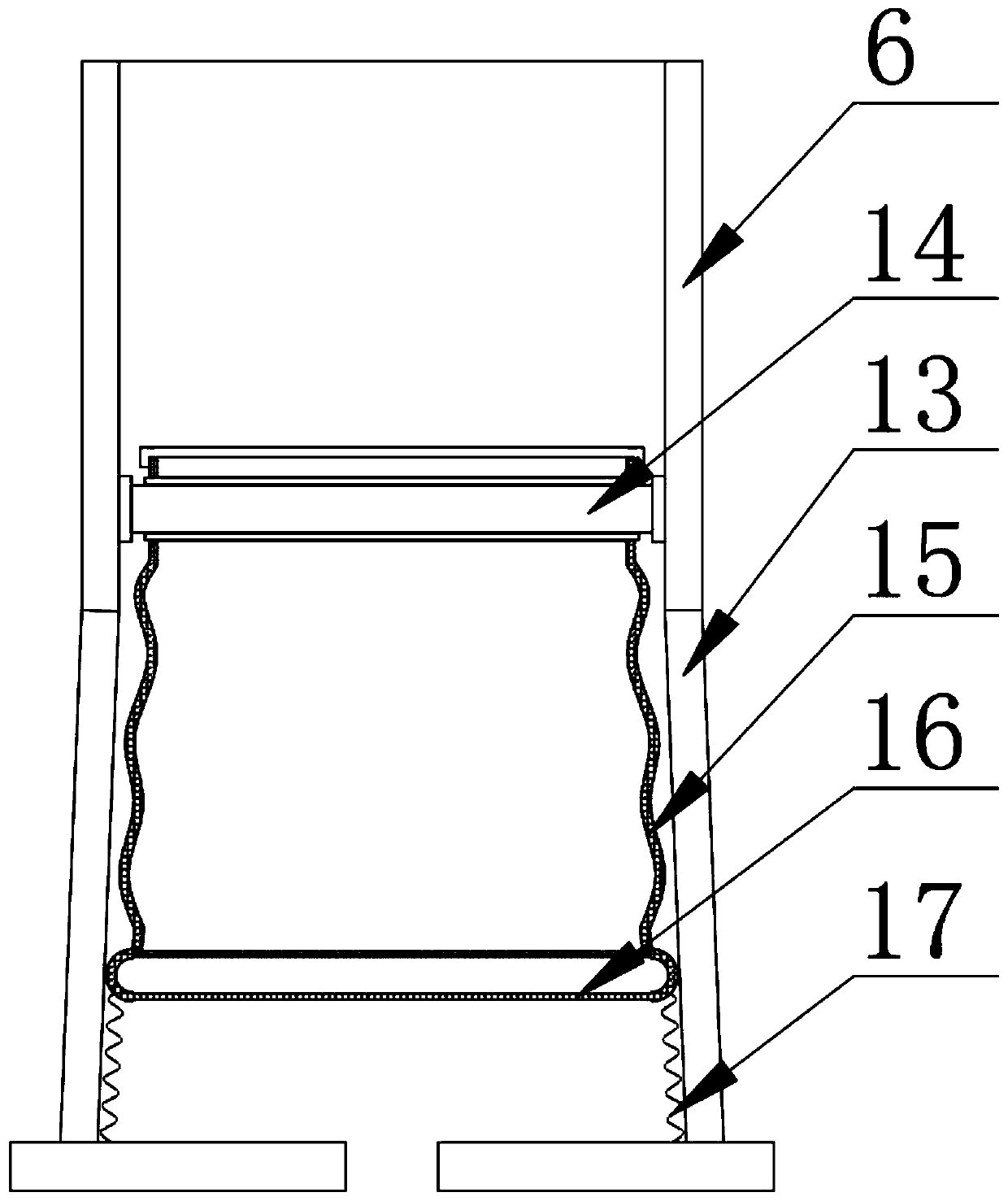 Sealing device for natural gas pipeline