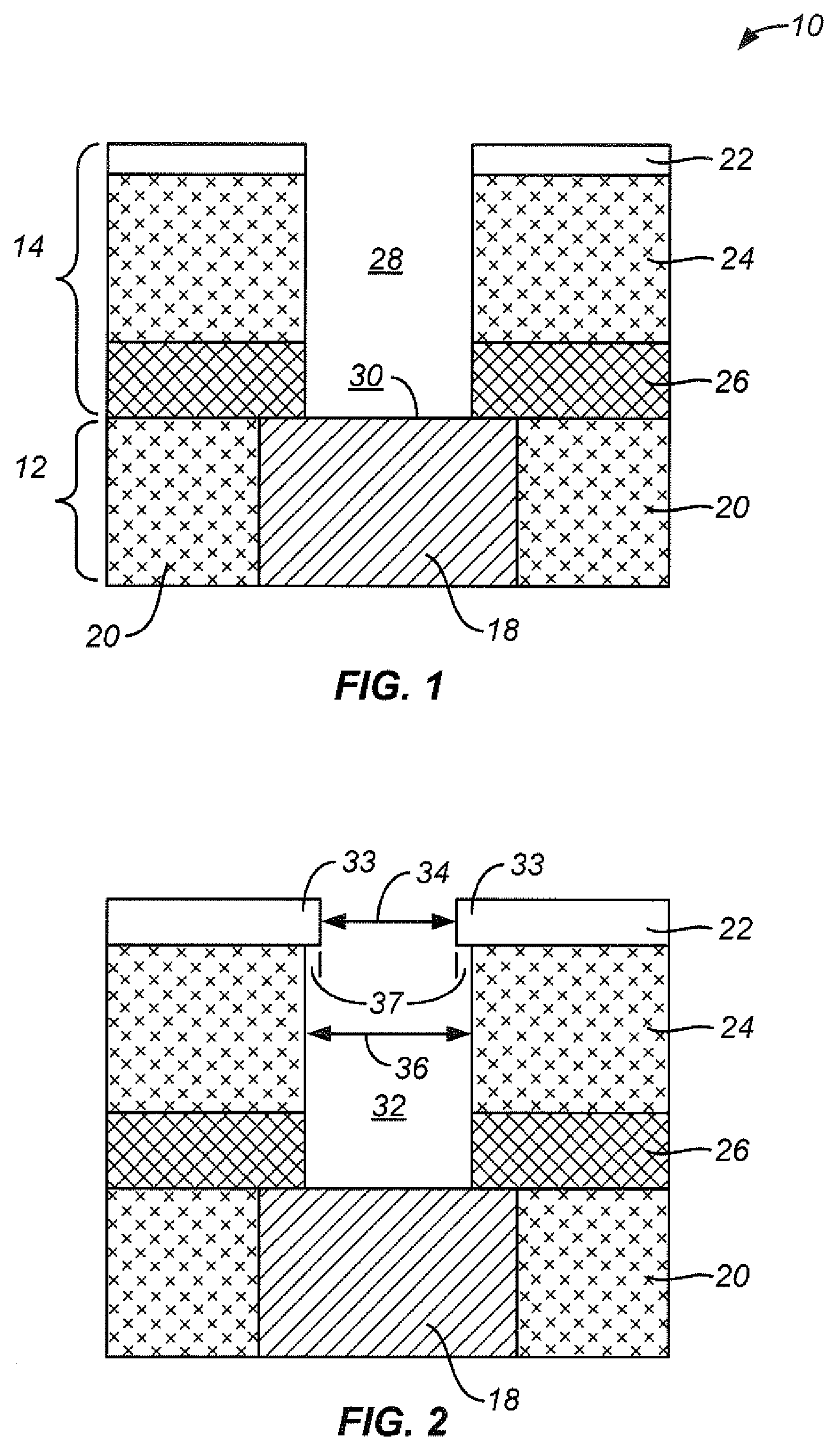 Method for making a self-converged void and bottom electrode for memory cell