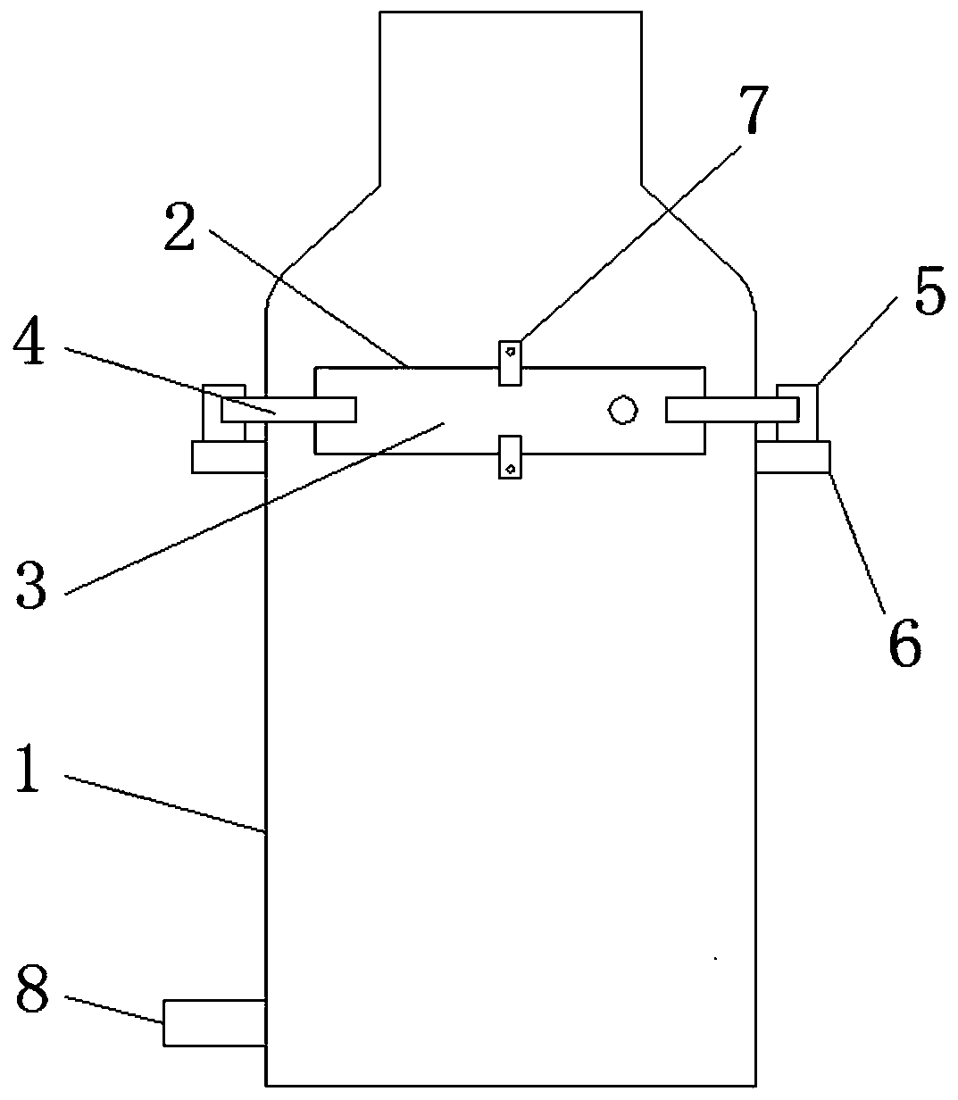 Convenient-to-replace filtering device for desulfurization tower