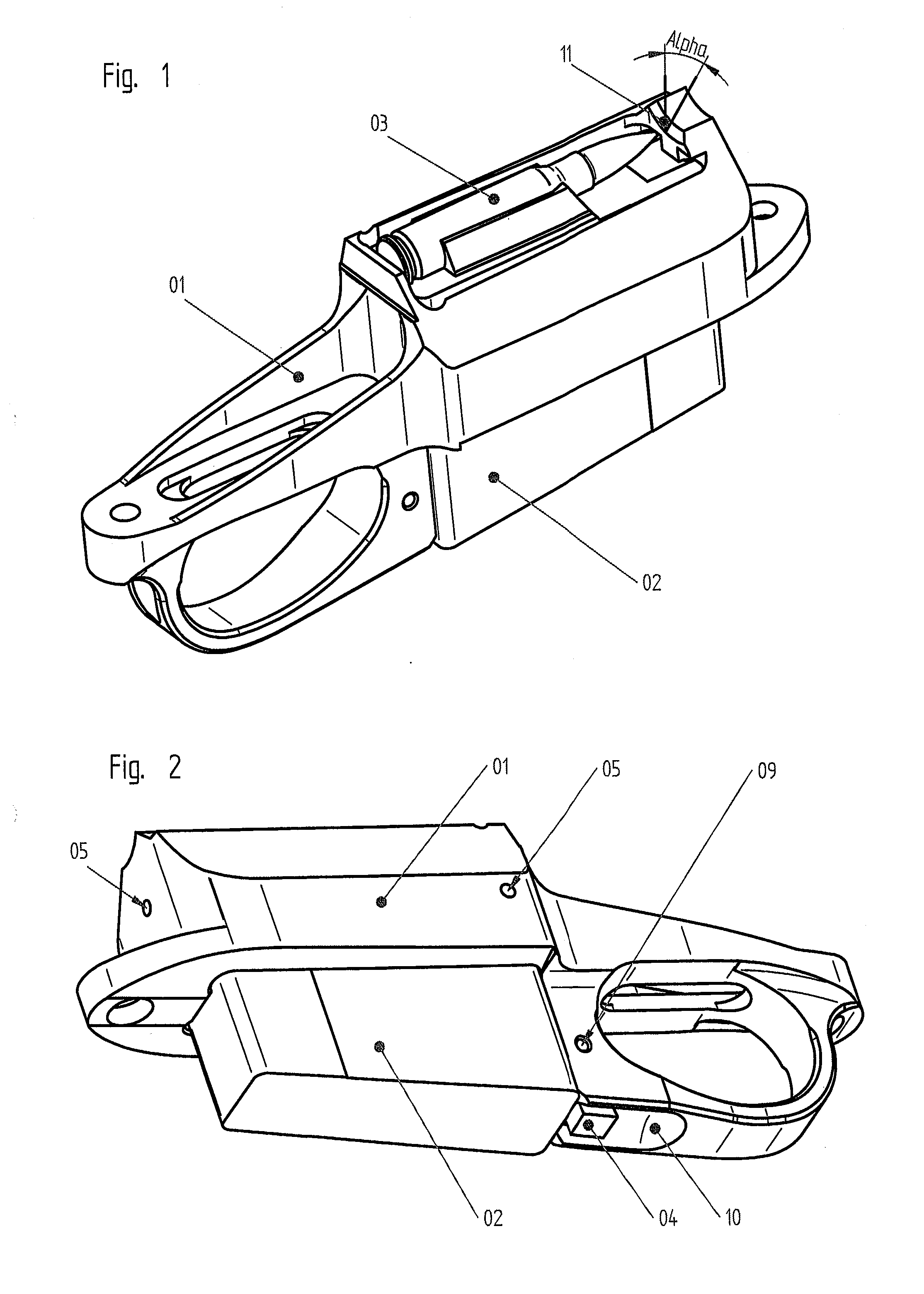 Trigger for firearms with removable magazine