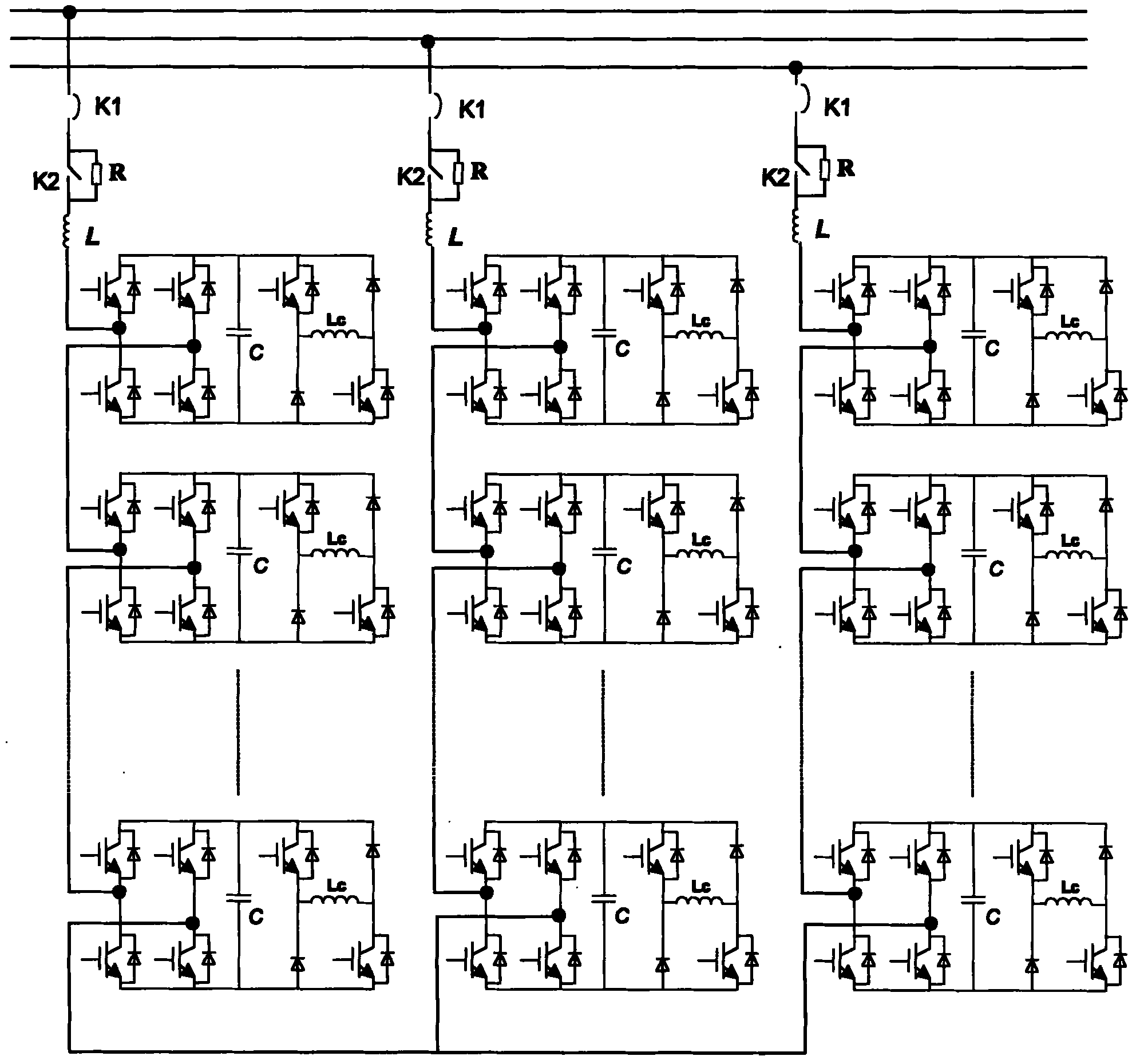 Transformer free inductance energy-storing topological structure