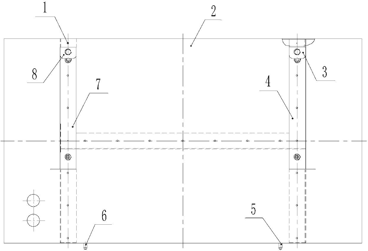 Rear side door assembly for silent box body shell structure