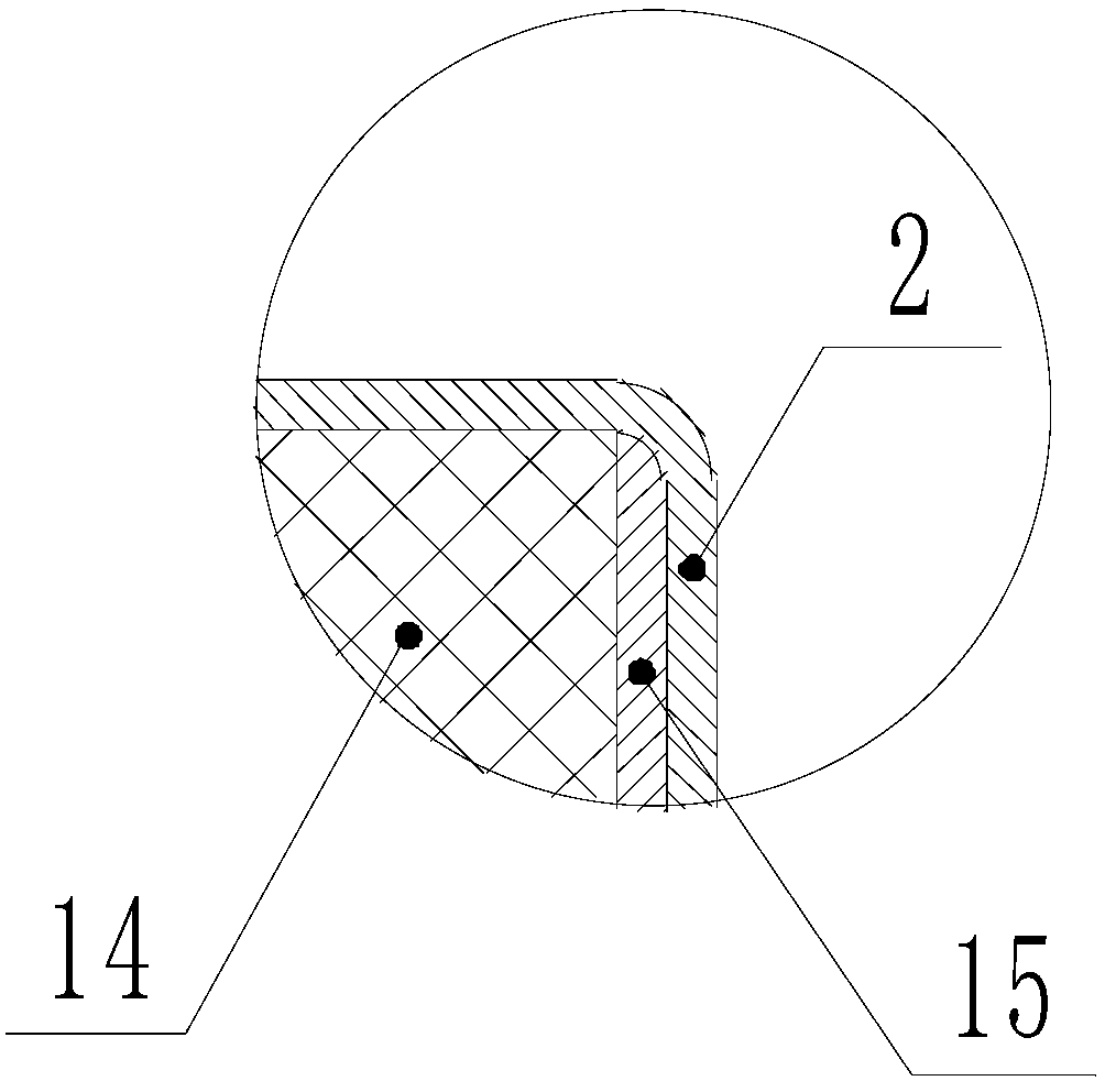 Rear side door assembly for silent box body shell structure