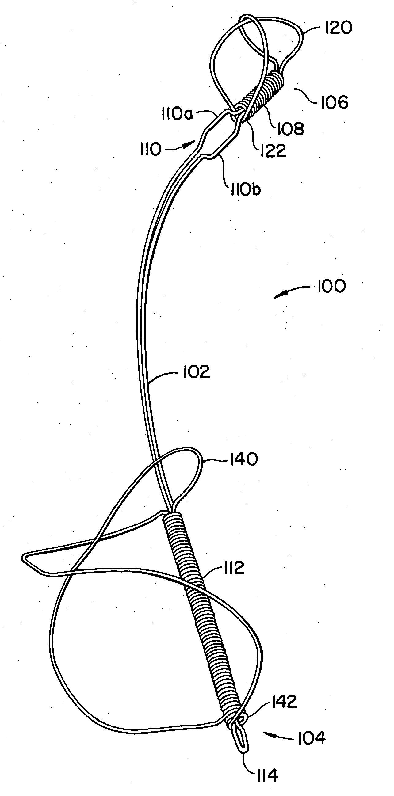 Tapered connector for tissue shaping device