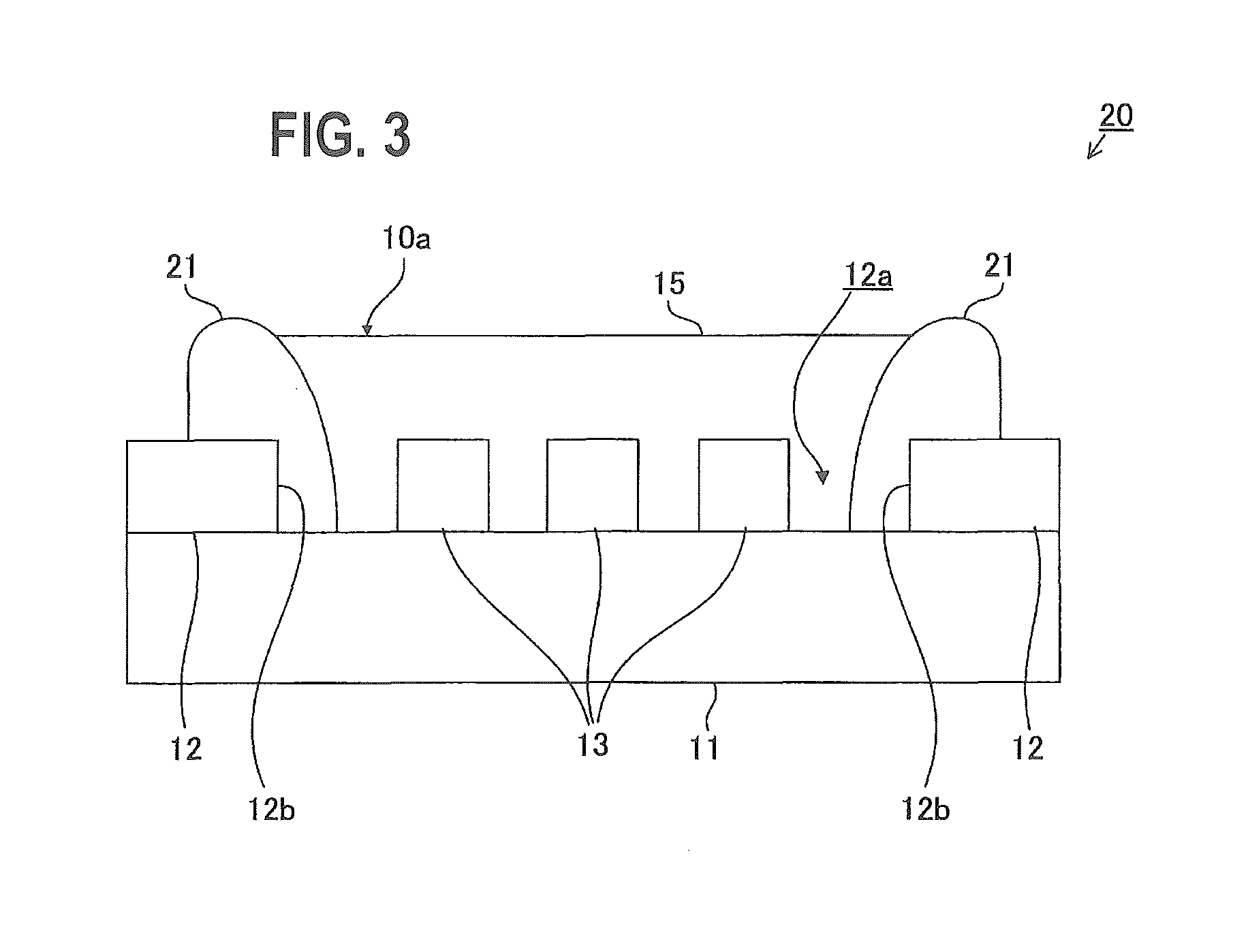 Light emitting member having a wiring board with through hole exposing a light emitting semiconductor element with a light reflecting member covering a peripheral wall portion of the through hole