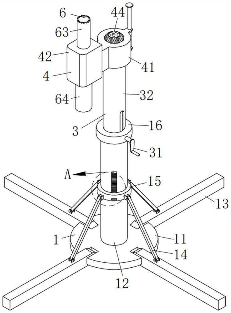 Drilling device for rock property components of roadway roof