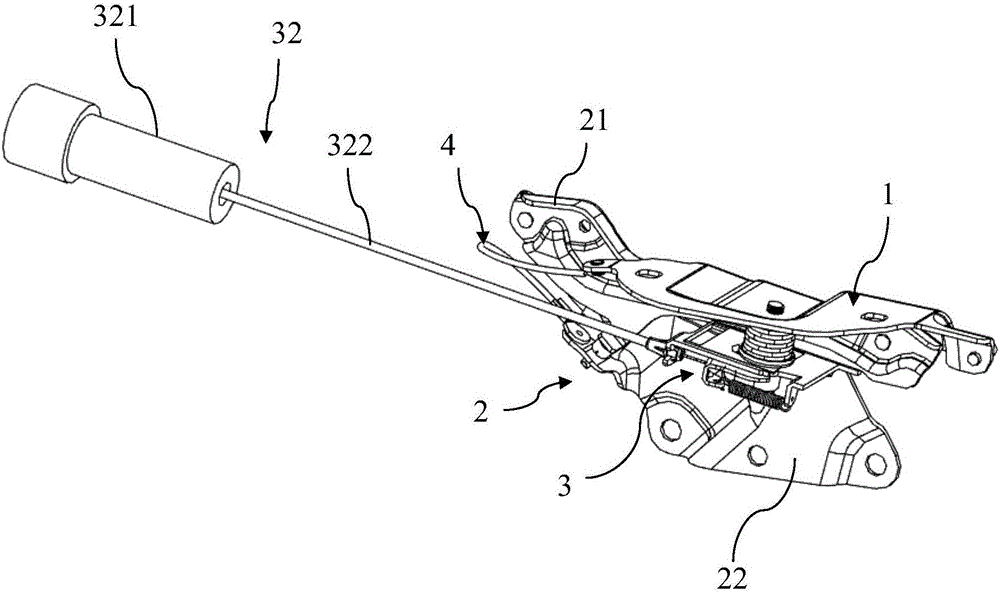 Connecting assembly for connecting engine hood and car body