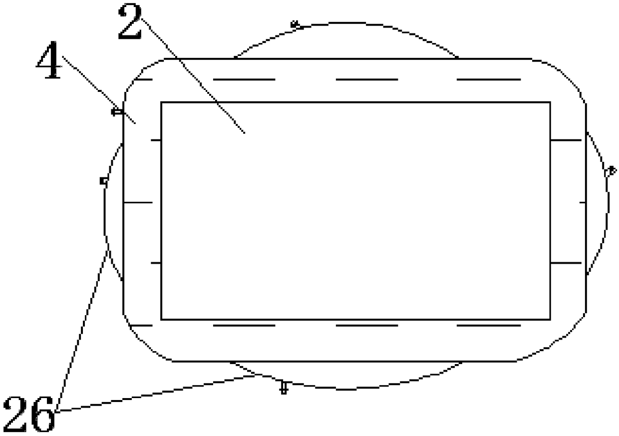 Safe water surface treatment device for oil leakage