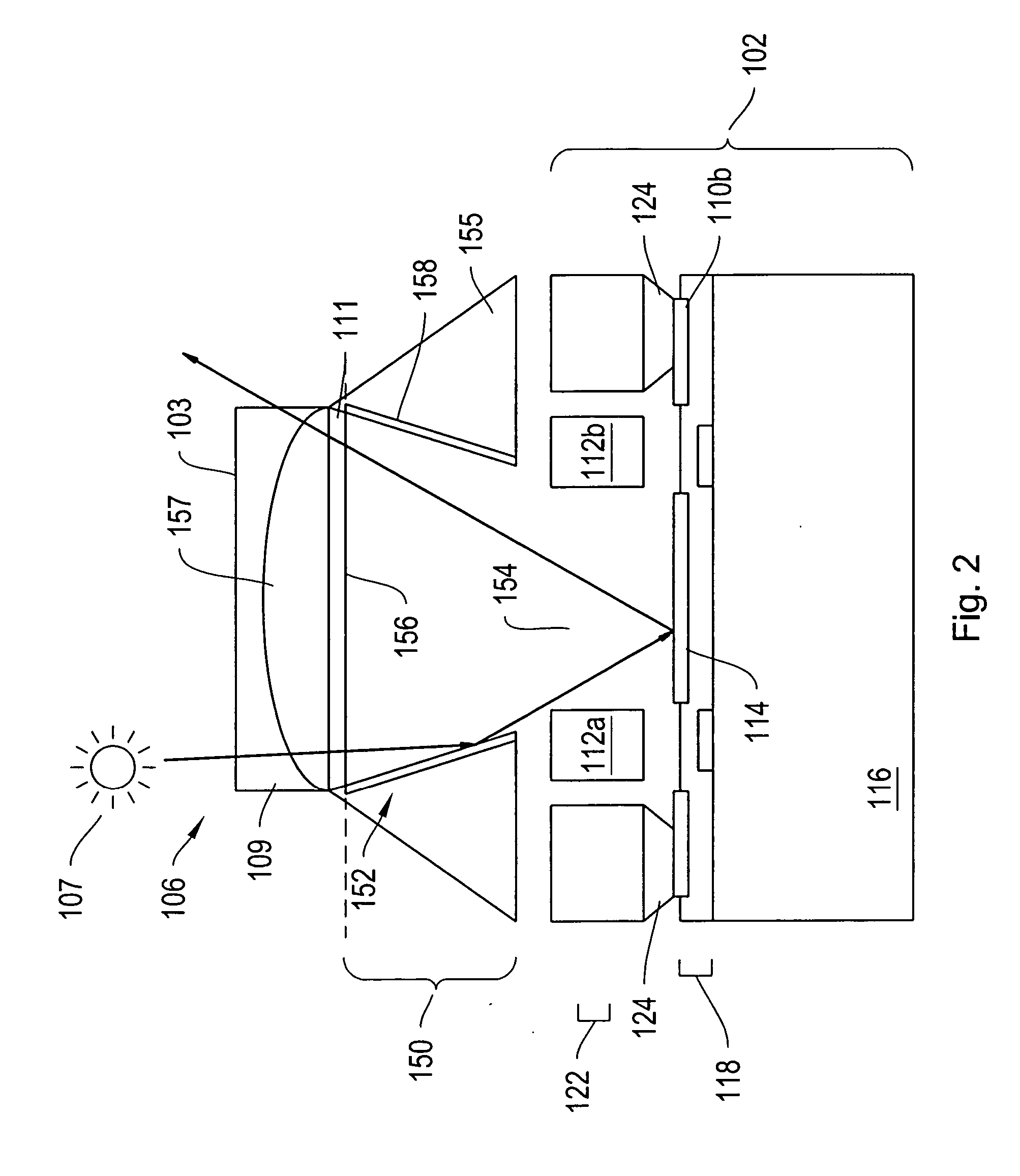 Light concentrating reflective display methods and apparatus