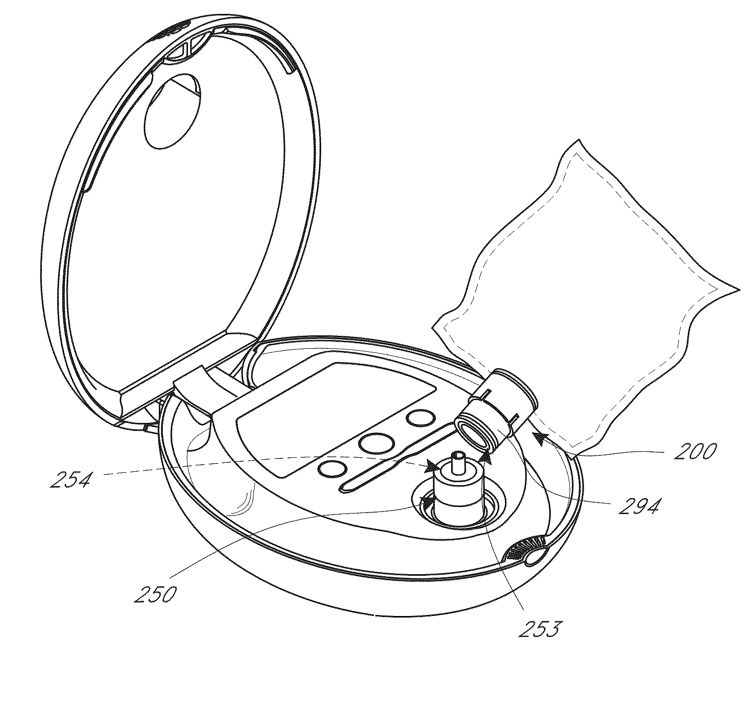 Transversely-activated valve for a therapeutic vaporizer bag attachment system