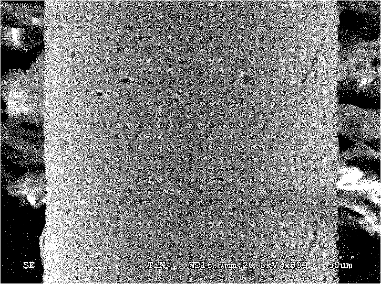 TiN coating silicon carbide fiber reinforced titanium-based composite material and preparation method thereof