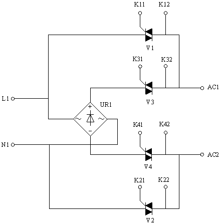 Remote speed regulation device of direct current brushless motor