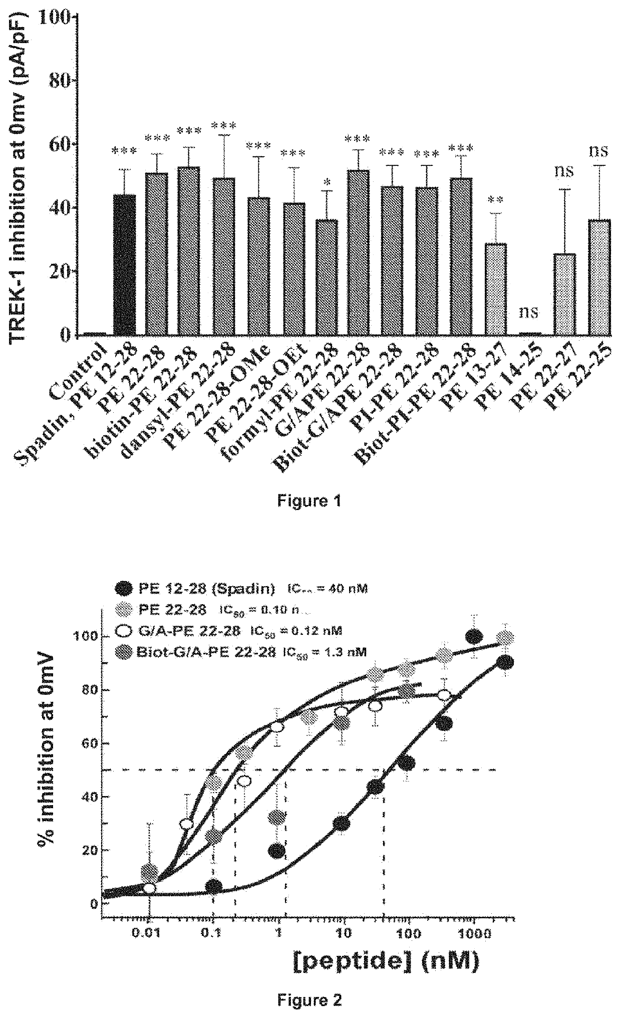 Peptides derived from the propeptide NTSR3 and their use in the treatment of depression