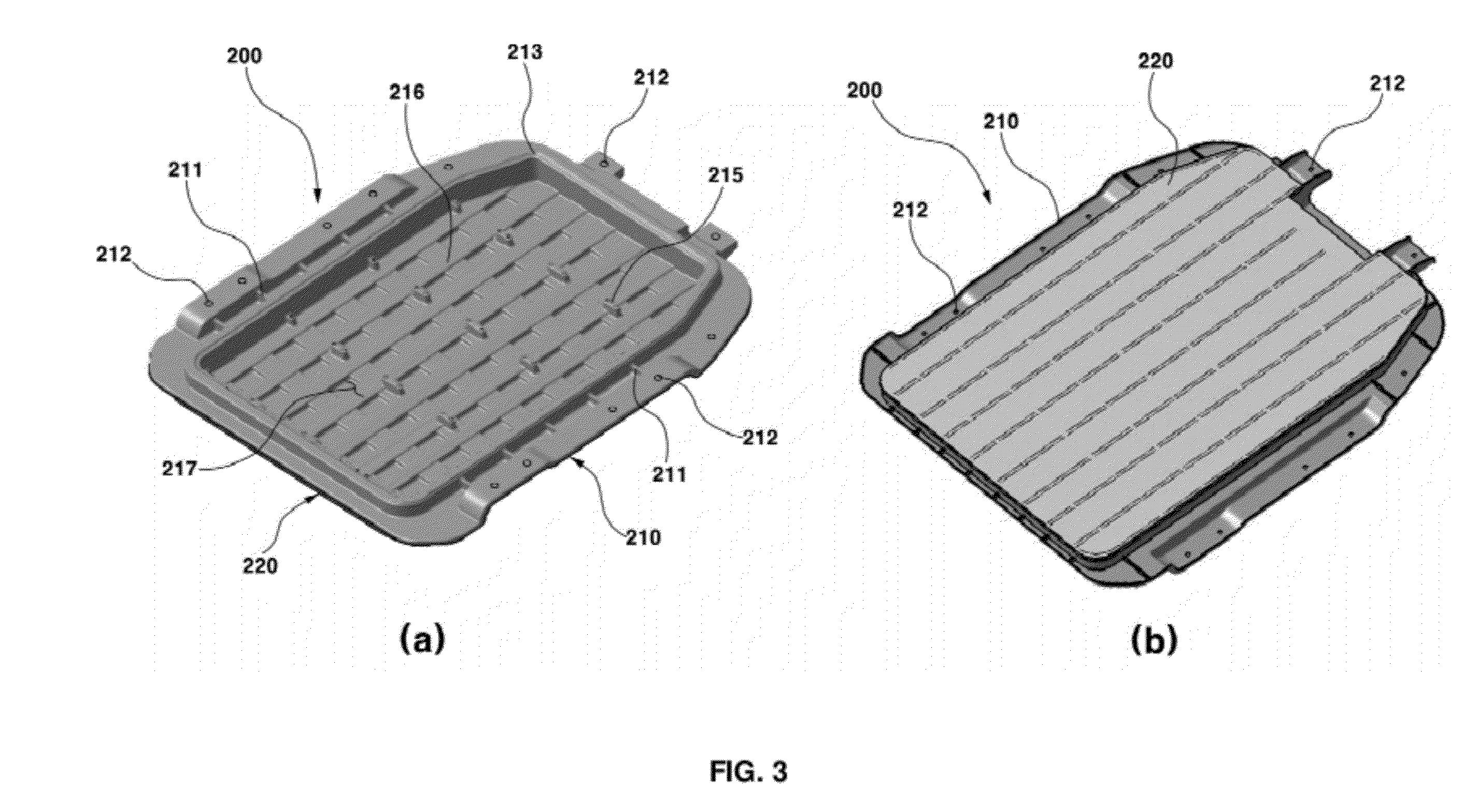 Battery pack housing assembly for electric vehicle using plastic composite material