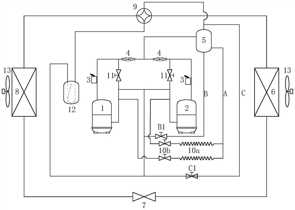 Variable frequency heat pump unit and control method thereof