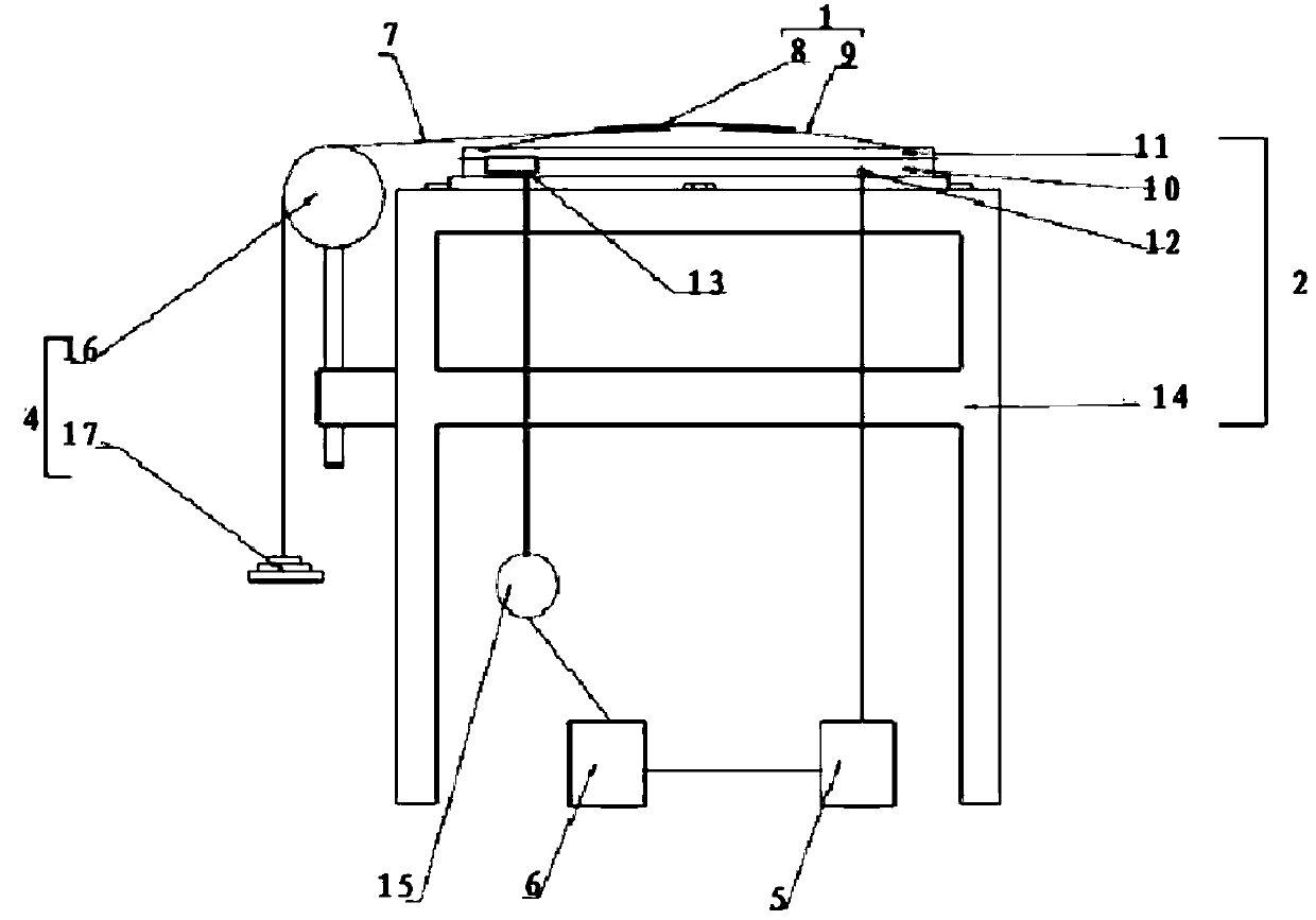 Pull tab force bearing measuring device and method