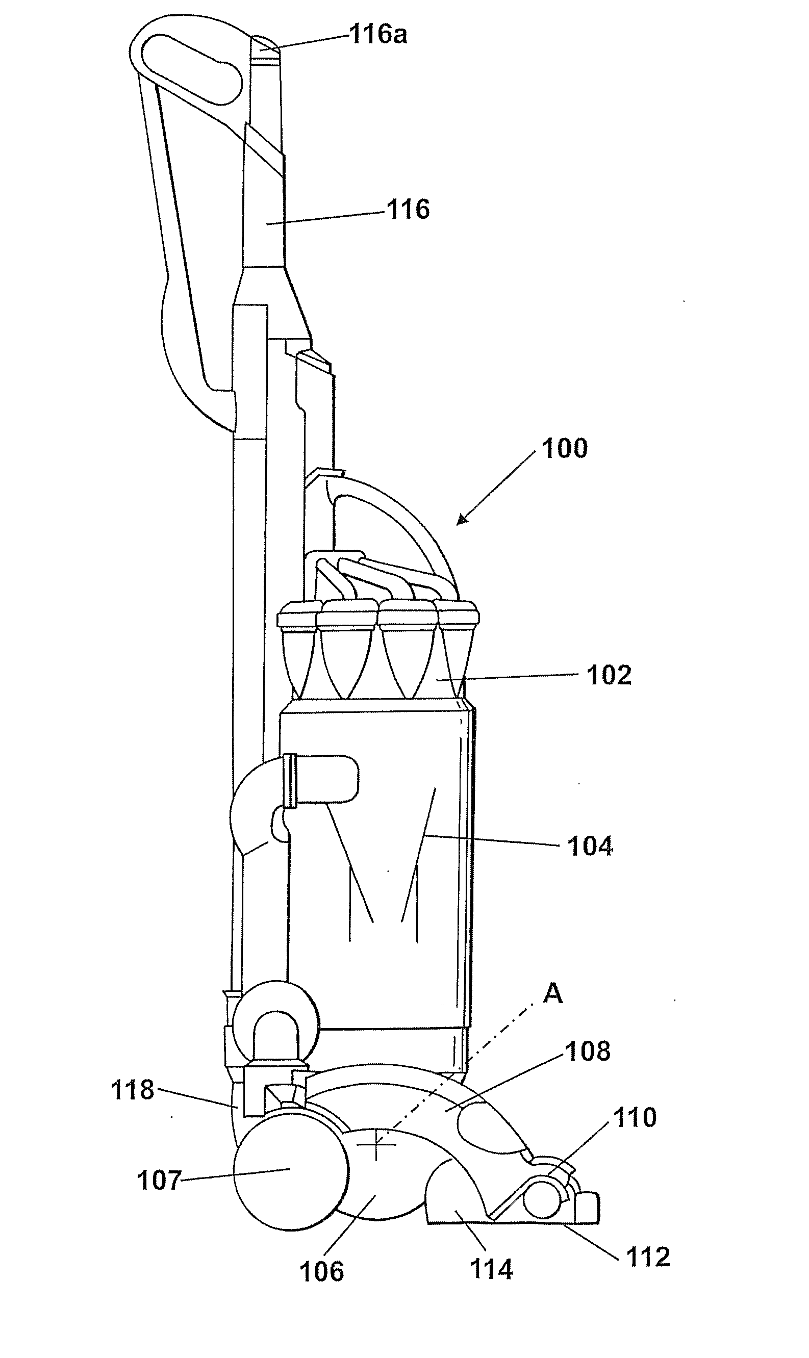 Cleaner head assembly for a vacuum cleaner