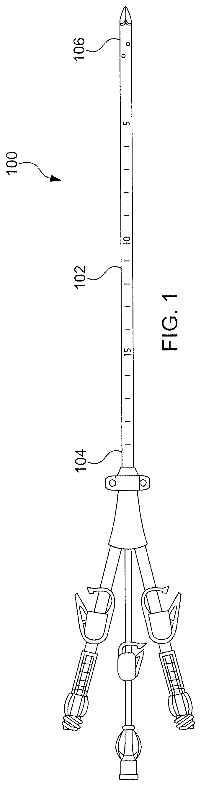 Catheter with Tapered Self-Introducing Low-Recirculation Distal Tip