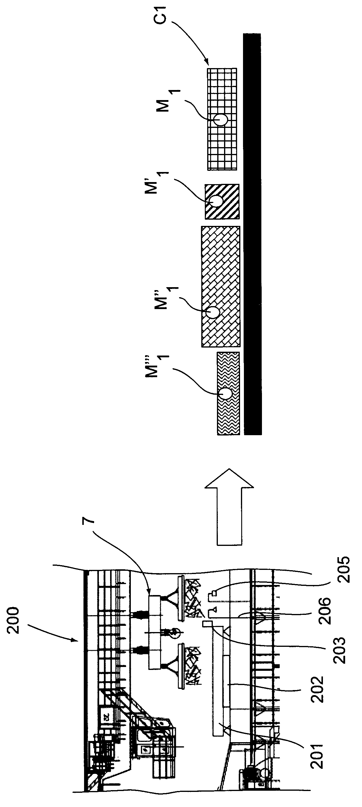 Method and control and tracking system of the charge of material transported by a continuous supply conveyor of a metallurgical furnace, particularly an electric furnace for the production of steel