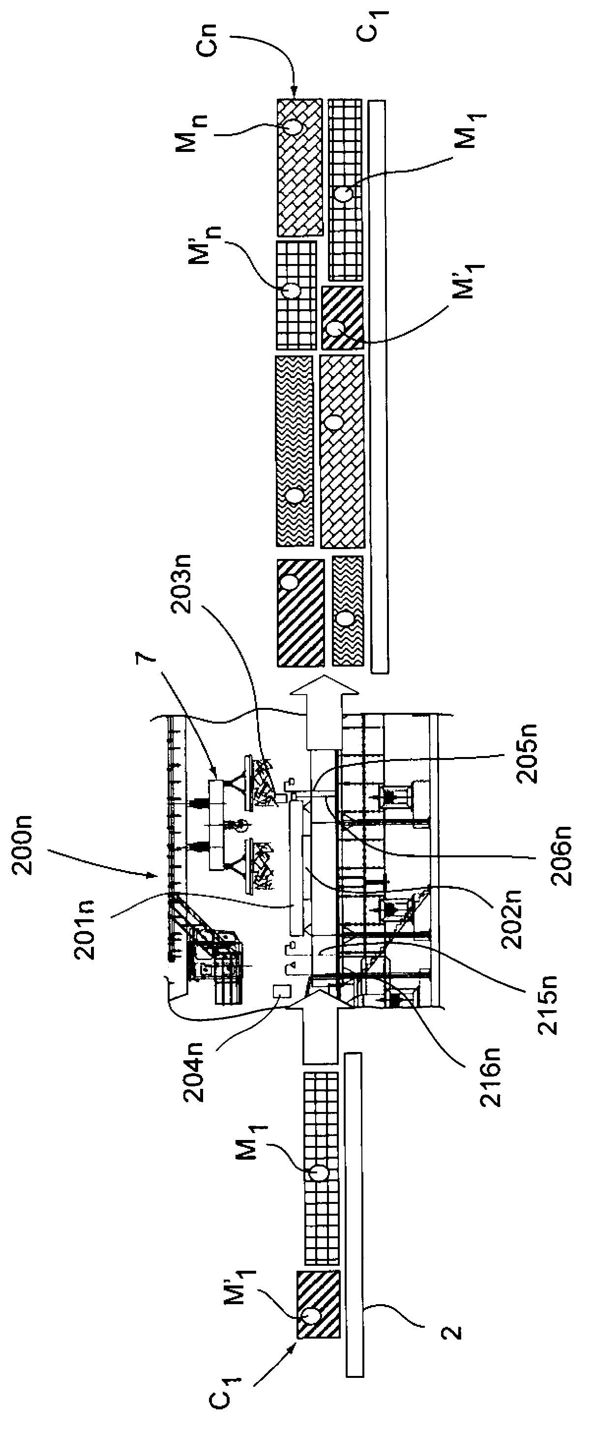 Method and control and tracking system of the charge of material transported by a continuous supply conveyor of a metallurgical furnace, particularly an electric furnace for the production of steel