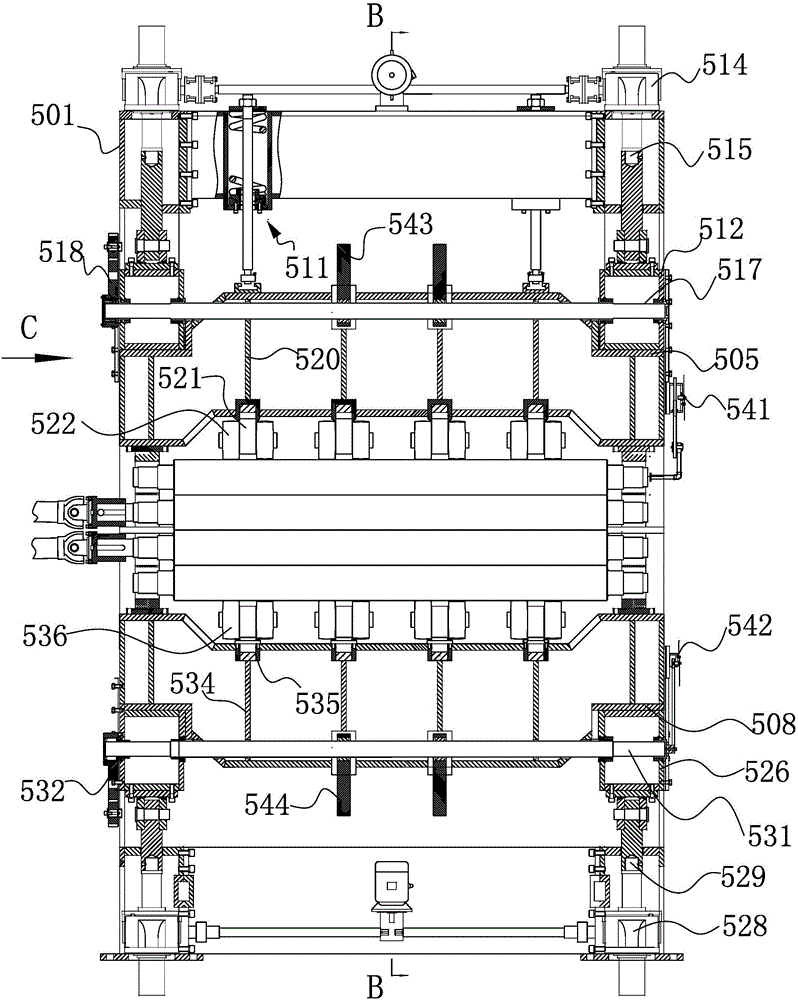 Double-layer composite board leveling machine