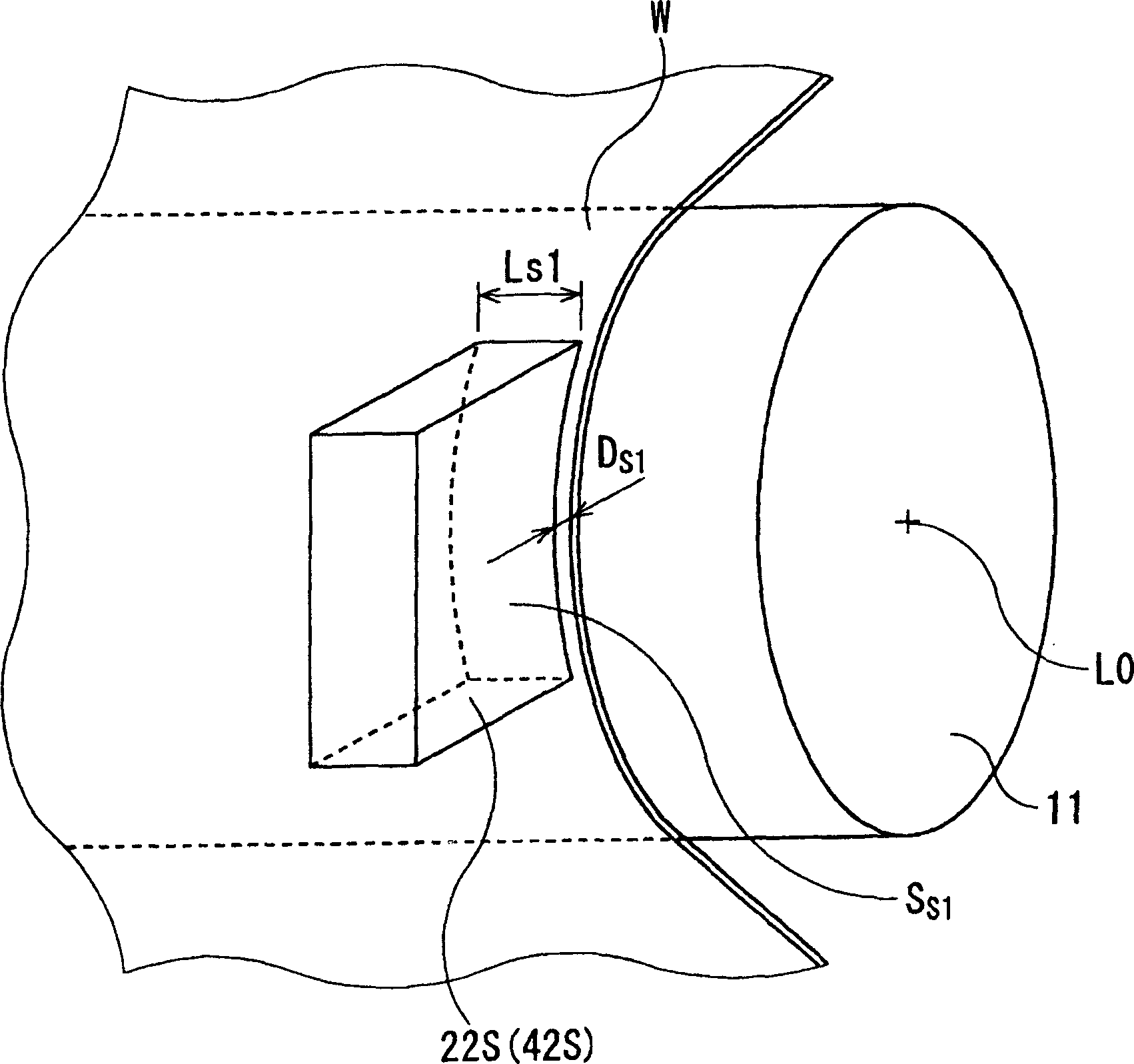 Applying device and pressure-relief cavity and applying method used by it