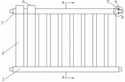 Double-column radiator and manufacturing method thereof