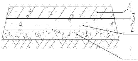 Assembled prestressed construction waste recycled aggregate road and construction method thereof