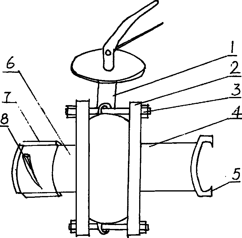 Combined butterfly valve