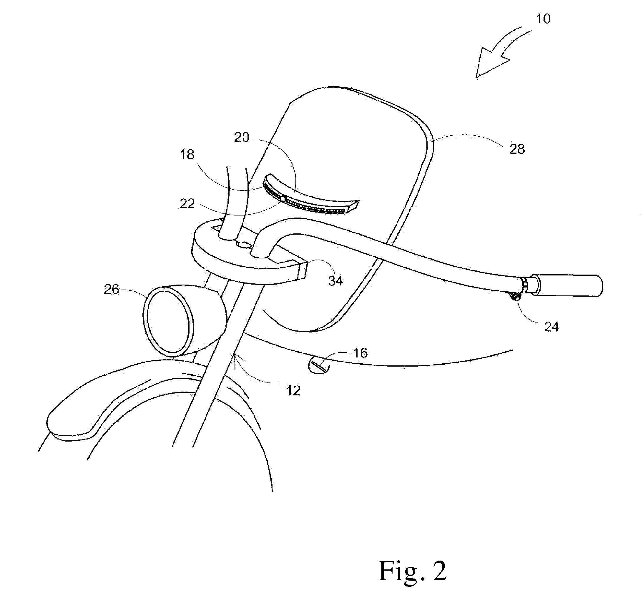 Motorcycle safety system with incorporated camera and video recording