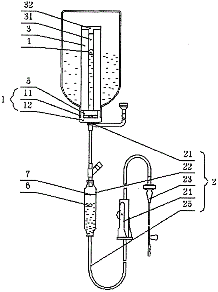Automatic liquid-stopping and transfusion system