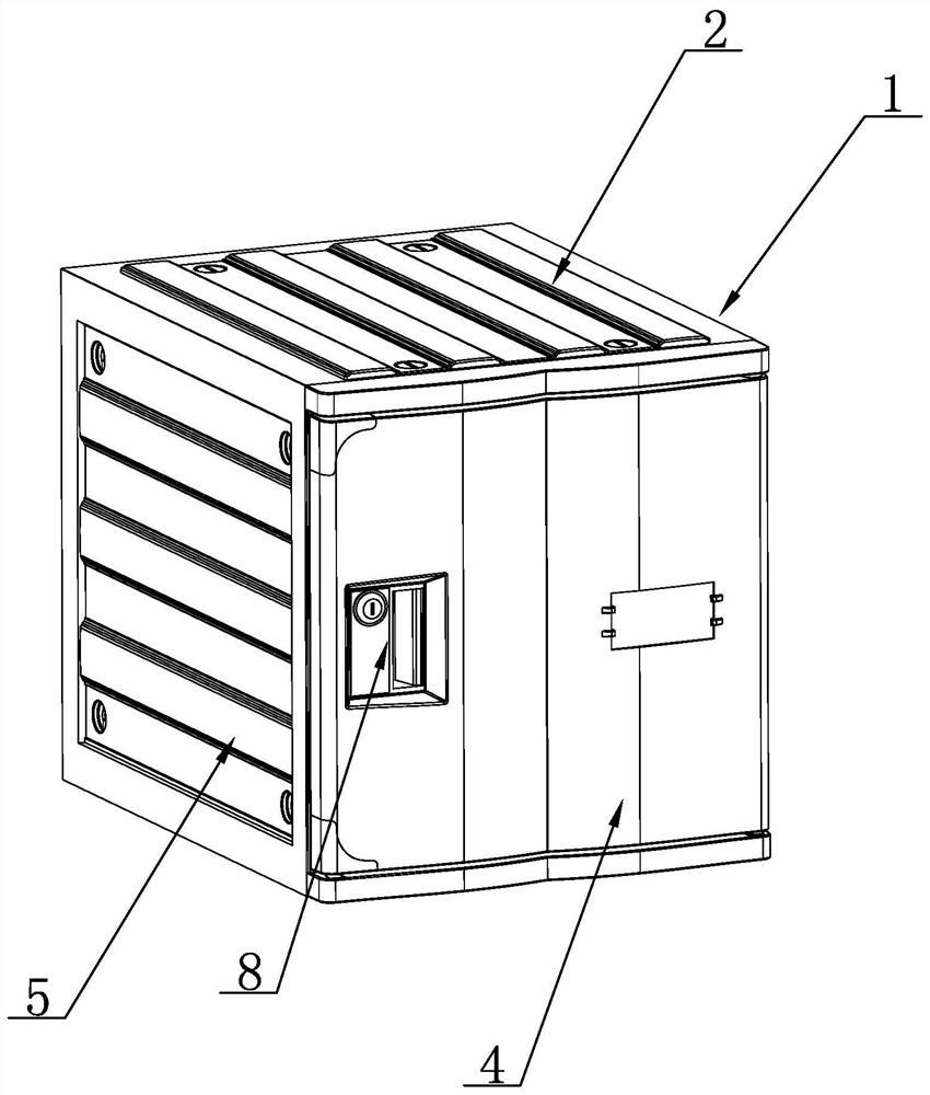Storage cabinet convenient to assemble