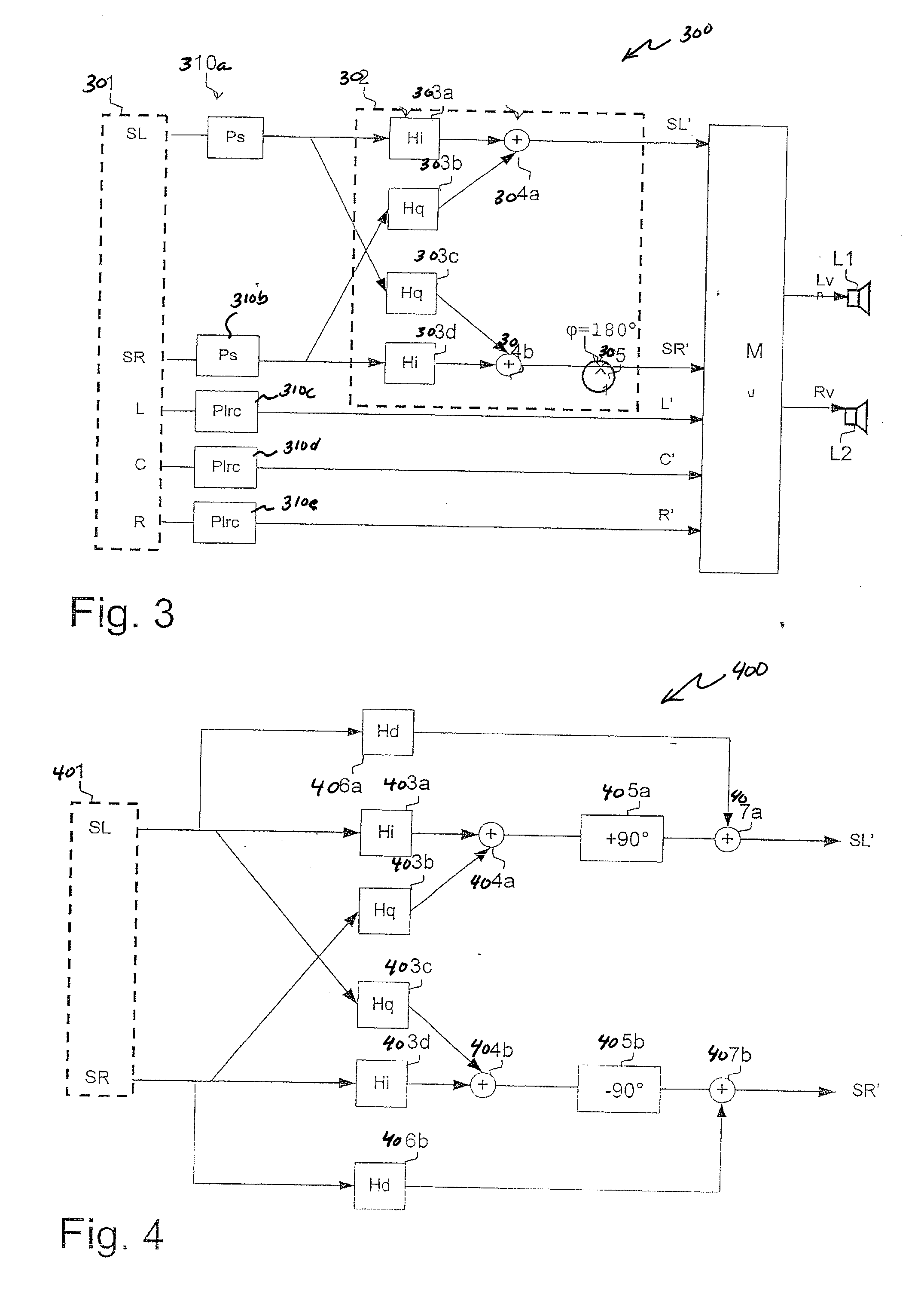 Device and Method for Producing a Surround Sound