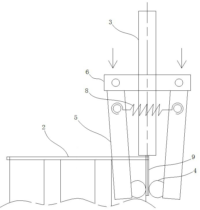 Single-core optical fiber winding gummed paper pasting method