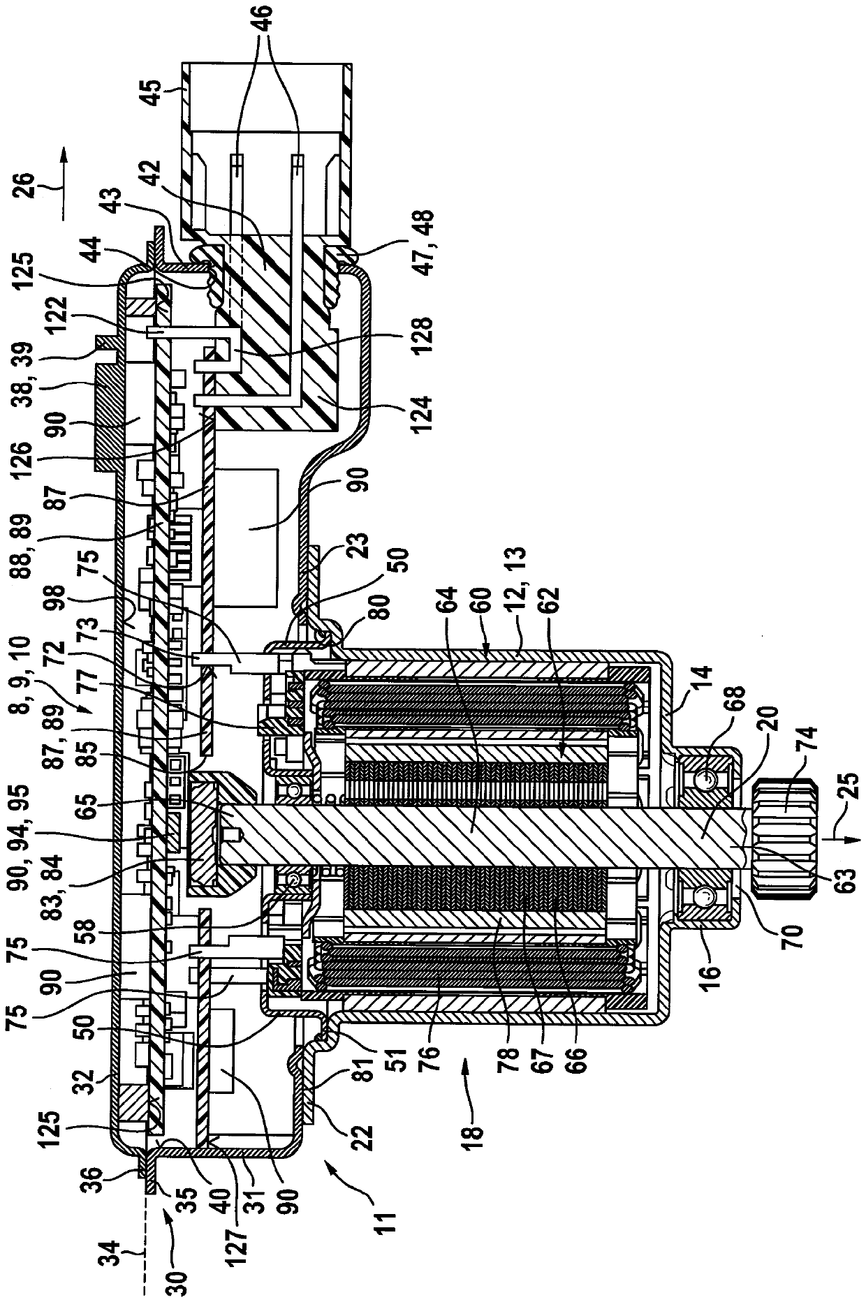 Electric drive unit with at least two printed circuit boards