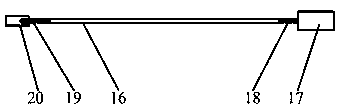 Blowing dust removing device for plastic particles