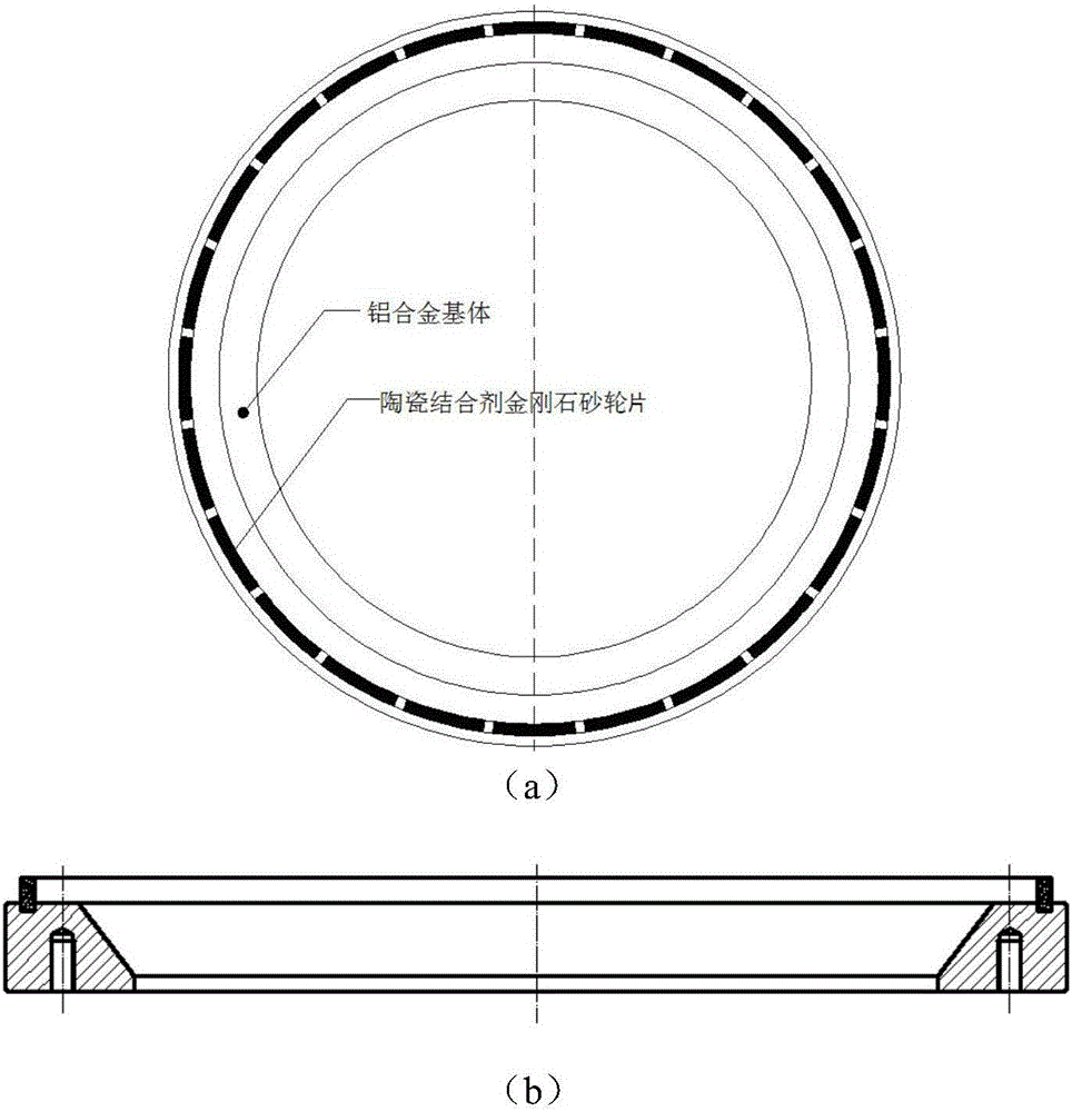 Diamond grinding wheel with ceramic binders and production method thereof