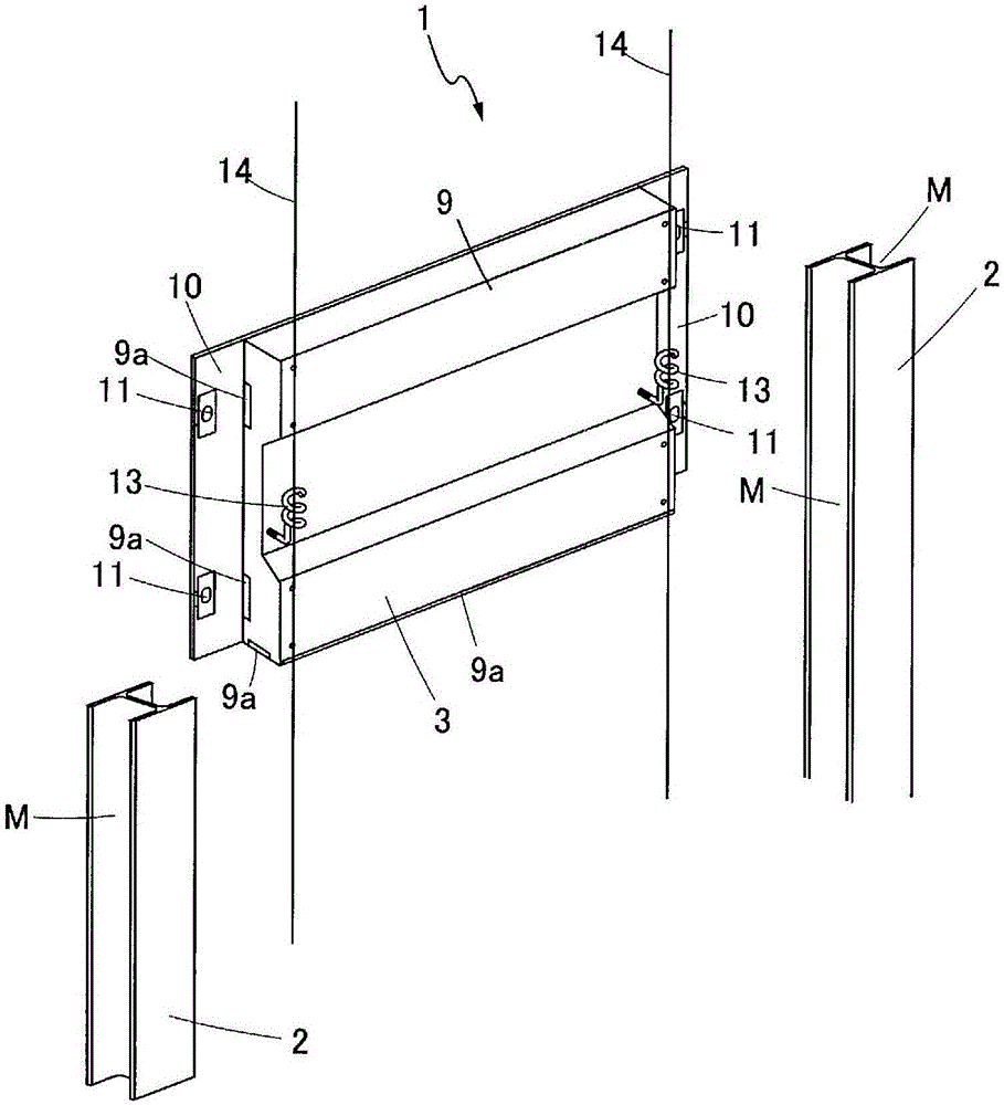 Panel and attachment structure thereof